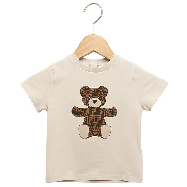 【5%OFFクーポン 5/10 13時～5/24 9時】フェンディ Tシャツ ベージュ ベビー キッズ 子供服 FENDI BUI050 ST8 F19J5