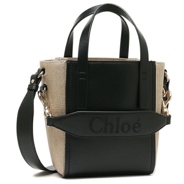 クロエ バッグ クロエ ハンドバッグ ショルダーバッグ クロエセンス 2WAY ブラック ベージュ レディース CHLOE CHC23AS425L16 001 CHLOE SENSE BLACK