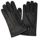 デンツ 手袋 メンズ DENTS 5-9001 HAIRSHEEP×カシミヤ100% レザーグローブ BLACK