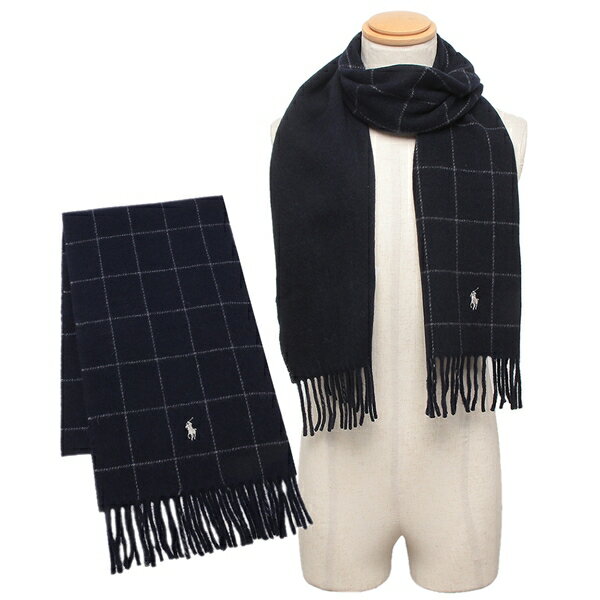 ポロラルフローレン マフラー リバーシブル ネイビー メンズ レディース ユニセックス POLO RALPH LAUR..