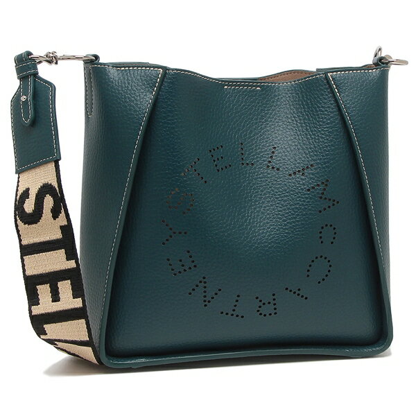 ステラマッカートニー ショルダーバッグ ロゴ ブルー レディース STELLA McCARTNEY 700073 WP0057 3614 LOGO GRAINY ALTER MAT SHOULDER BAG PEACOCK