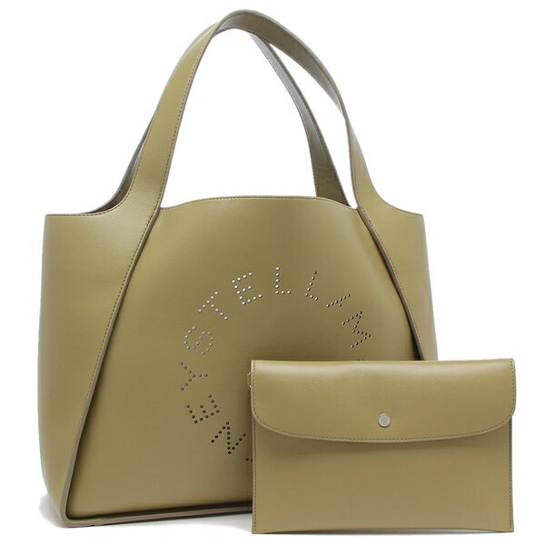 ステラマッカートニー トートバッグ ロゴ グリーン レディース STELLA McCARTNEY 502793 W8542 3032 LOGO TOTE BAG OLIVE A4対応