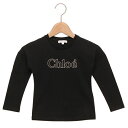 クロエ Tシャツ カットソー ロゴ ブラック ガールズ CHLOE C15E32 09B