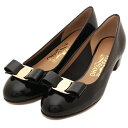 【P10倍 5/1 0時～5/2 9時】フェラガモ パンプス ヴァラ ブラック レディース Salvatore Ferragamo 01B221 NERO