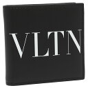 ヴァレンティノ 財布 メンズ ヴァレンティノ 二つ折り財布 VLTNロゴ ブラック メンズ VALENTINO GARAVANI 3Y2P0577 LVN 0NI