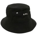 【P10倍 5/2 18時～5/7 9時】アーペーセー 帽子 バケットハット ブラック メンズ レディース ユニセックス APC M24125 COGYX LZZ