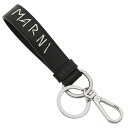 マルニ キーホルダー キーリング キーホルダー ロゴ ブラック メンズ レディース ユニセックス MARNI PCMI0018A2 P6533 00N99
