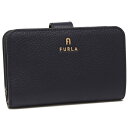 【5%OFFクーポン 5/10 13時～5/24 9時】フルラ 二つ折り財布 カメリア ネイビー レディース FURLA WP00314 HSF000 2676S