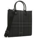 【P10倍 4/26 20時～4/29 24時】バーバリー トートバッグ スリム ヴァーティカル デニートート グレー メンズ BURBERRY 8062951 A1208 A4対応