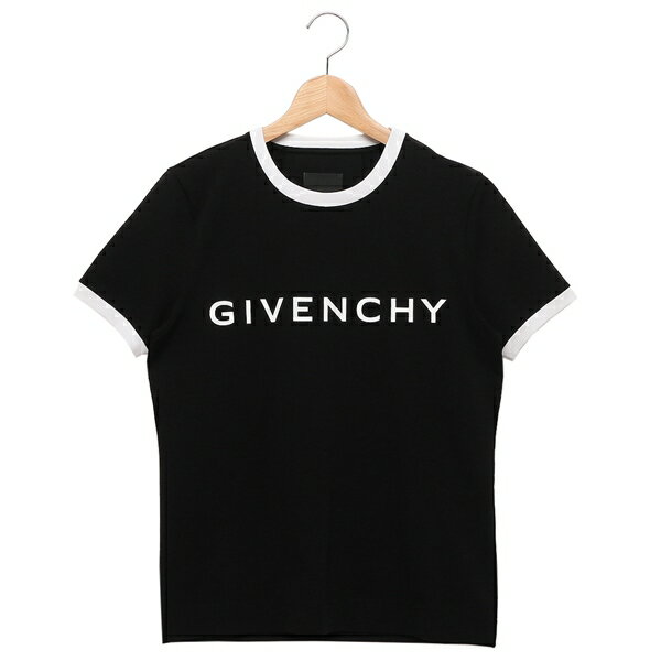 ジバンシィ Tシャツ カットソー スリムフィットTシャツ アーキタイプ ロゴ ブラック ホワイト レディース GIVENCHY BW70BF3YAC 004