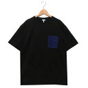 【P10倍 5/5 0時～5/7 9時】ロエベ Tシャツ カットソー アナグラム ブラック メンズ LOEWE H526Y22XAT 1100