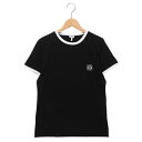 【P10倍 5/2 18時～5/7 9時】ロエベ Tシャツ カットソー アナグラム ブラック ホワイト レディース LOEWE S359Y22X28 1102