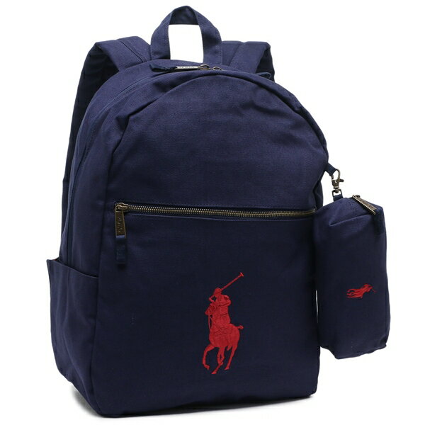 ポロラルフローレン リュック バックパック ネイビー レッド レディース POLO RALPH LAUREN 9AR071 BCV A4対応