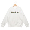 【P10倍 5/2 18時～5/7 9時】マルニ 子供服 RAINBOWロゴ クルーネック スウェットシャツ 大人も可 ホワイト キッズ MARNI M01076 M00J6 0M100 MS113U