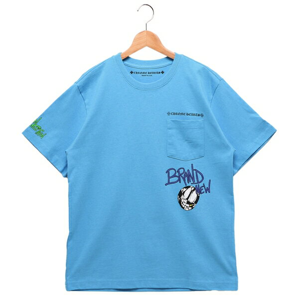 クロムハーツ Tシャツ カットソー ロンT ブルー メンズ CHROME HEARTS 320987 LIB