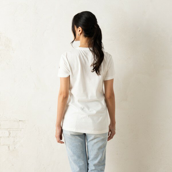 Tシャツ・カットソー MONCLER Women Tops 8C73200 V8058 033 White モンクレール Tシャツ カットソー ホワイト レディース MONCLER
