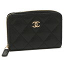 シャネル カードケース マトラッセ ゴールド金具 ブラック レディース CHANEL AP0216 Y01864 C3906