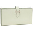 エルメス 長財布 ベアンスフレ ヴェールフィズ U刻印 グリーン レディース HERMES H039785 CK 0S
