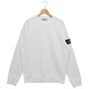 ストーンアイランド スウェット クルーネック リブディテール トレーナー ホワイト メンズ STONE ISLAND K1S15 6100044 S0051 V...
