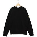 ストーンアイランド スウェット クルーネック リブディテール トレーナー ブラック メンズ STONE ISLAND K1S15 6100044 S0051 V...