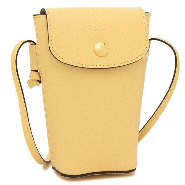 【美品】ロンシャン レザーチャーム イエロー Le Pliage Original キーリング イエローチック - レザー