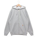 カーハート Carhartt パーカー フーディー ルーズフィット ミッドウエイト フルジップ スウェット グレー メンズ K122 HGY