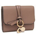 クロエ 三つ折り財布 アルファベット スモール トリフォールドウォレット ミニ財布 ピンク レディース CHLOE CHC21WP945 F57 527