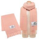 マルニ マフラー フリンジ付き ピンク レディース MARNI SCMC0059Y0 UTW918 00C13