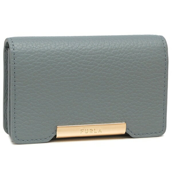 FURLA ブルーグレー 名刺入れ 中古・古着通販】FURLA (フルラ) 名刺入れ/カードケース スカイ