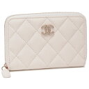シャネル 小銭入れ コインケース マトラッセ ココマーク CCマーク ホワイト レディース CHANEL AP4817 B21476 10601
