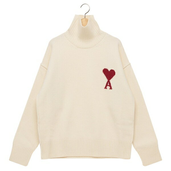 アミパリス ニット セーター タートルネック ホワイト メンズ レディース ユニセックス AMI PARIS BFUKS406 H25UKS839 018 15...