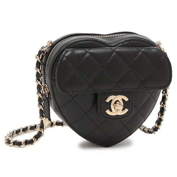 シャネル ショルダーバッグ マトラッセ ハート ミニバッグ CCマーク ココマーク ブラック レディース CHANEL AP2784 B07958 94305のサムネイル