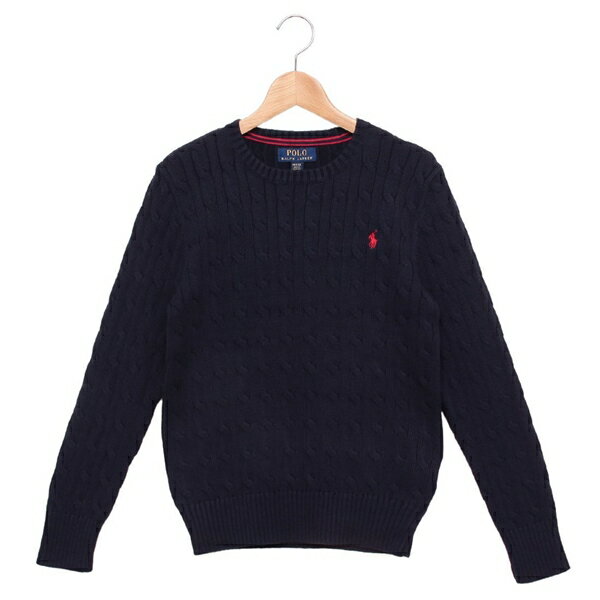 ポロラルフローレン ニット セーター ケーブルニット クルーネック ボーイズライン ボーイズライン ネイビー レディース ユニセックス メンズ RALPH LA...