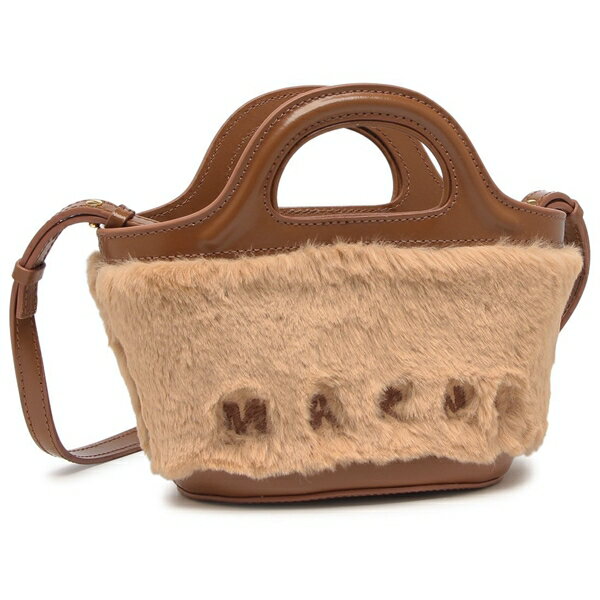 マルニ ハンドバッグ ショルダーバッグ トロピカリア マイクロバッグ フェイクファー ブラウン レディース MARNI BMMP0067U0 P8681 00V42のサムネイル