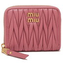 ミュウミュウ 小銭入れ コインケース カードケース マテラッセ ピンク レディース MIU MIU 5MM268 AFPP F0638