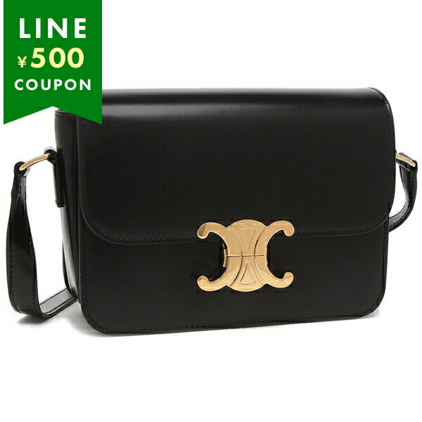 【P10倍 11/10 0時〜11/11 9時】セリーヌ ショルダーバッグ ティーントリオンフ ブラック レディース CELINE 188423BF4 38NO TEEN BLACKのサムネイル