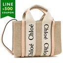 クロエ トートバッグ ショルダーバッグ ウッディ ミニバッグ ベージュ ピンク レディース CHLOE CHC22AP237I26 6J5