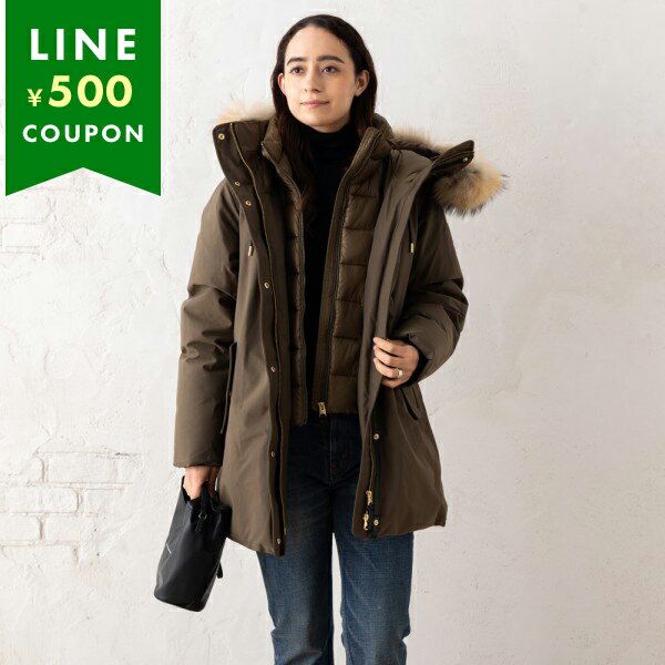 マッカージュ アウター ダウンジャケット コート キンスリー カーキ レディース MACKAGE KINSLEEF C0343