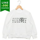 エムエムシックス メゾンマルジェラ スウェット ホワイト キッズ MM6 Maison Margiela M60578 MM006 M6100