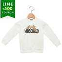 モスキーノ 子供服 Tシャツ カットソー テディベア ロングTシャツ ロングスリーブ ホワイト キッズ MOSCHINO MZF04Q LCA19 10101