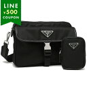 プラダ ショルダーバッグ リナイロン サフィアーノ トライアングルロゴ ポーチ ブラック メンズ PRADA 2VH133 2DMH XMP F0002