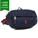【P10倍 5/1 0時〜5/2 10時】ポロラルフローレン ボディバッグ ネイビー レッド レディース POLO RALPH LAUREN 9AR012 BC...