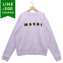 MARNI マルニ スウェット コットン UMU0074P2U SCV15 MCC05 DAHLIA メンズ ロゴ トレーナー 長袖 クルーネック パープル