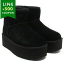アグ ブーツ クラッシックミニプラットホーム ムートンブーツ 厚底 5cmプラットフォーム ブラック レディース UGG 1134991 BLK
