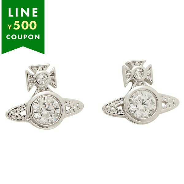 【P10倍 11/23 20時～11/24 9時】ヴィヴィアンウエストウッド ピアス アクセサリー ロンドン シルバー ホワイト レディース VIVIENNE WESTWOOD 62010220 P102 クリスマス ギフト