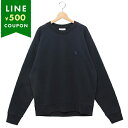 メゾンキツネ スウェット ボールド フォックスヘッド パッチ オーバーサイズ ネイビー メンズ MAISON KITSUNE MM00304KM0001 P49...