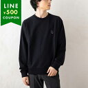 メゾンキツネ スウェット ボールド フォックスヘッド パッチ ブラック メンズ MAISON KITSUNE MM00304KM0001 P199