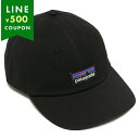 パタゴニア 帽子 P-6 LABEL TRAD CAP P-6 ラベル トラッド キャップ ブラック メンズ レディース ユニセックス PATAGONIA 38...