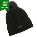 アグ 帽子 ケーブルビーニー ウィズ ポン ブラック レディース UGG 10089 BLK
