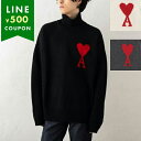 アミパリス ニット セーター メンズ AMI PARIS BFUKS40201 018 RED ADC TURTLE NECK SWEATER タートルネック